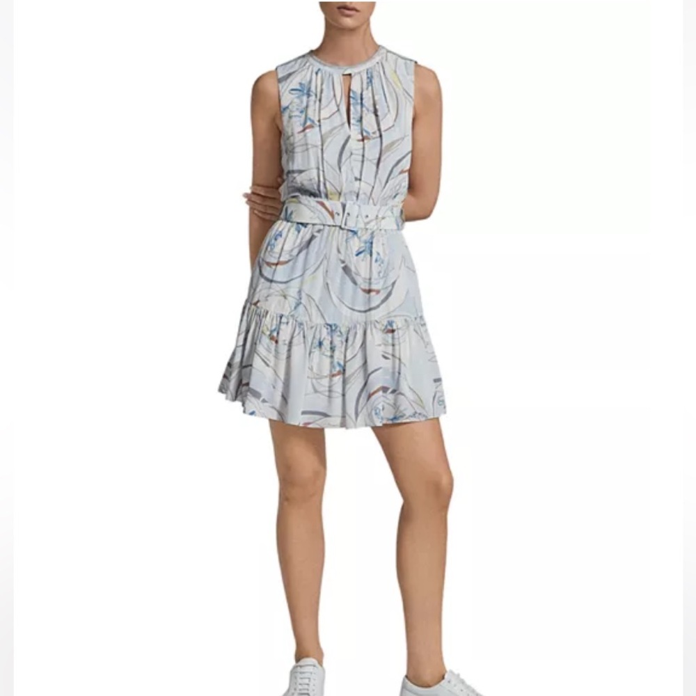 REISS
Vienna Swirl Jersey Mini Dress | Size 6